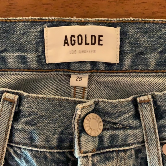 Agolde Riley High Rise Straight Crop (Blur) - Picture 3 of 8